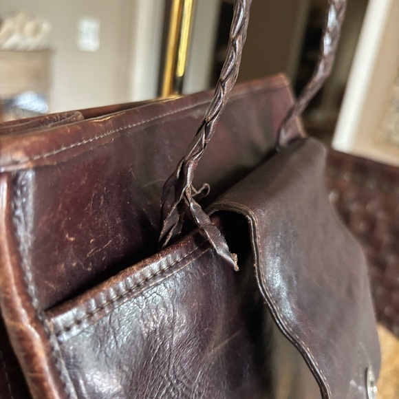 Brighton Vintage Crocodile Embossed Handbag 10“ x 12“ x 3“ - Picture 10 of 15